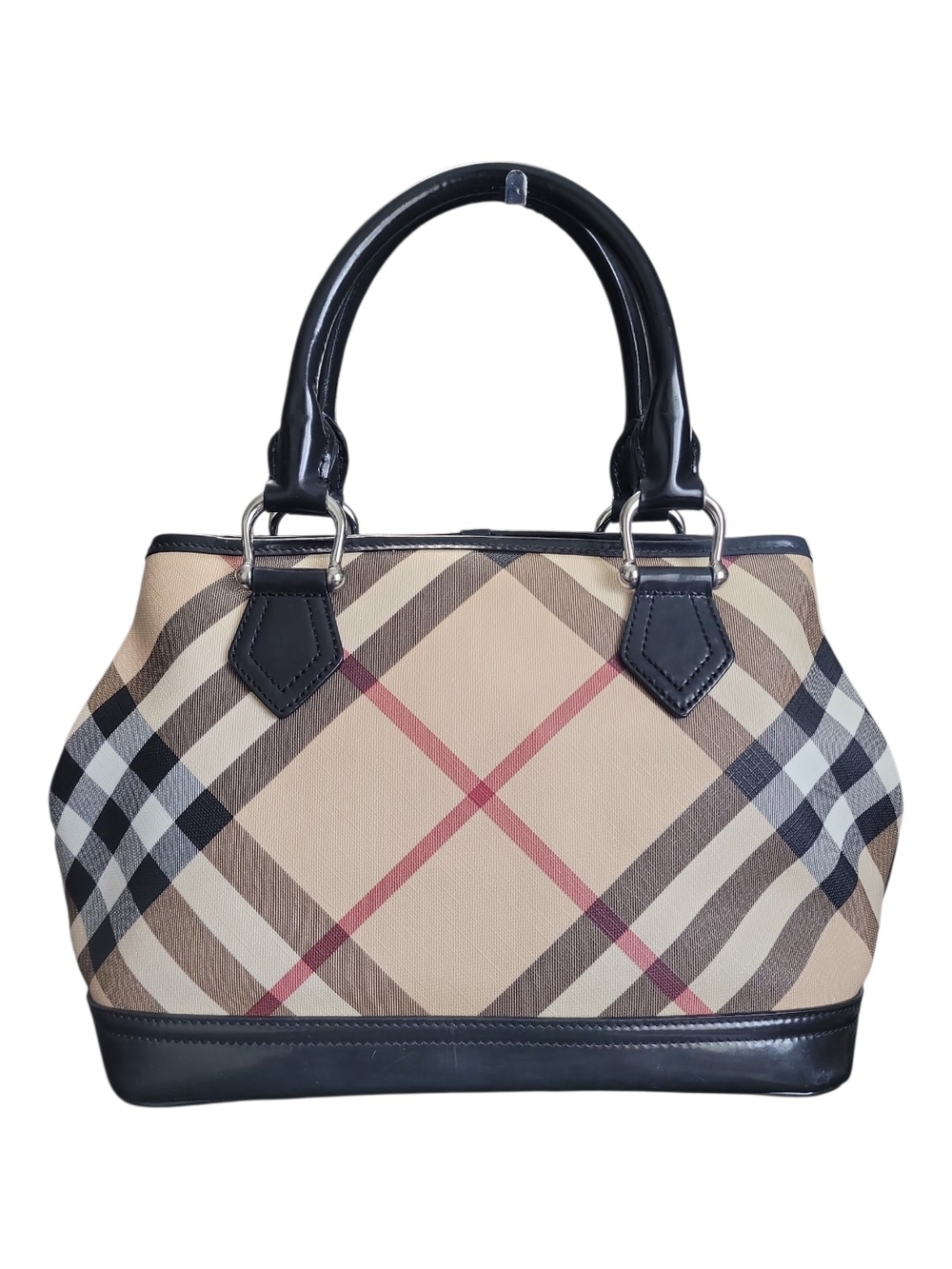 Burberry Super Nova Check Chester Satchel M - Picture 3 of 12